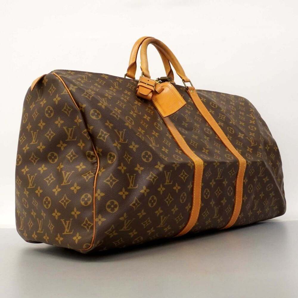 LOUIS VUITTON Brown Monogram Keepall 60 Boston Bag - Picture 2 of 12